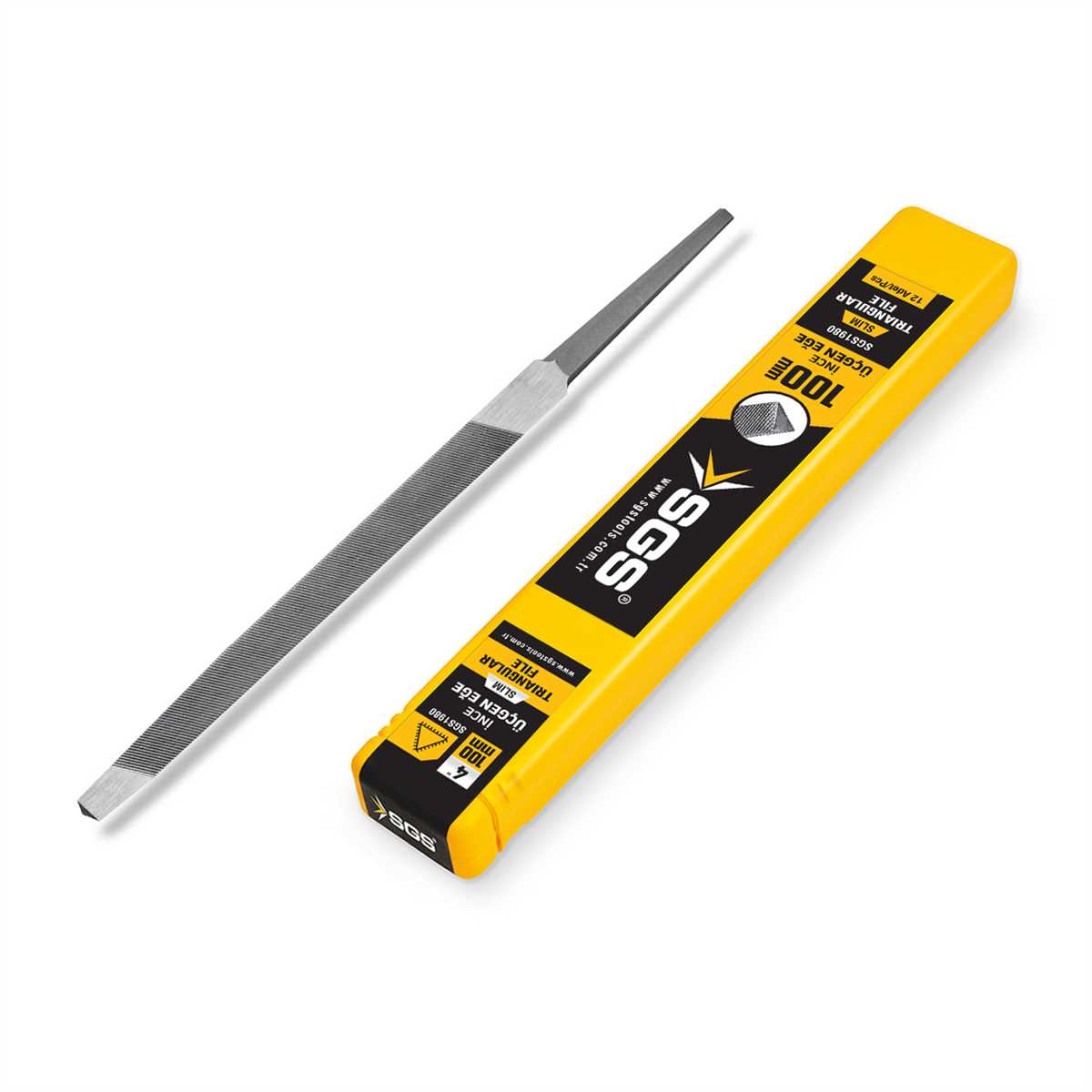 ÜÇGEN EĞE SLIM İNCE DİŞ 100 MM 4''